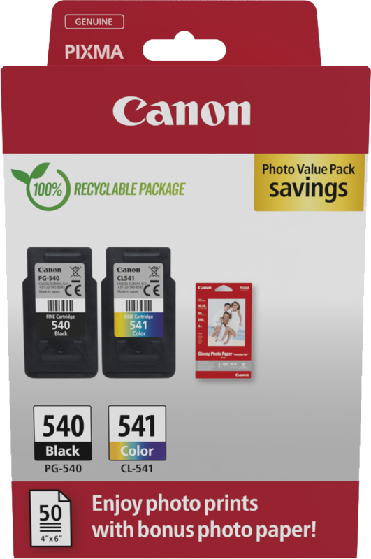 Canon PG-540/CL-541 Cartridges Combo Pack