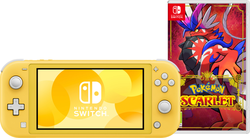 Nintendo Switch Lite Geel + Pokémon Scarlet