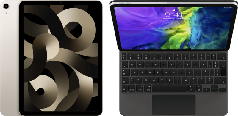 Apple iPad Air (2022) 10.9 inch 64GB Wifi Witgoud + Magic Keyboard