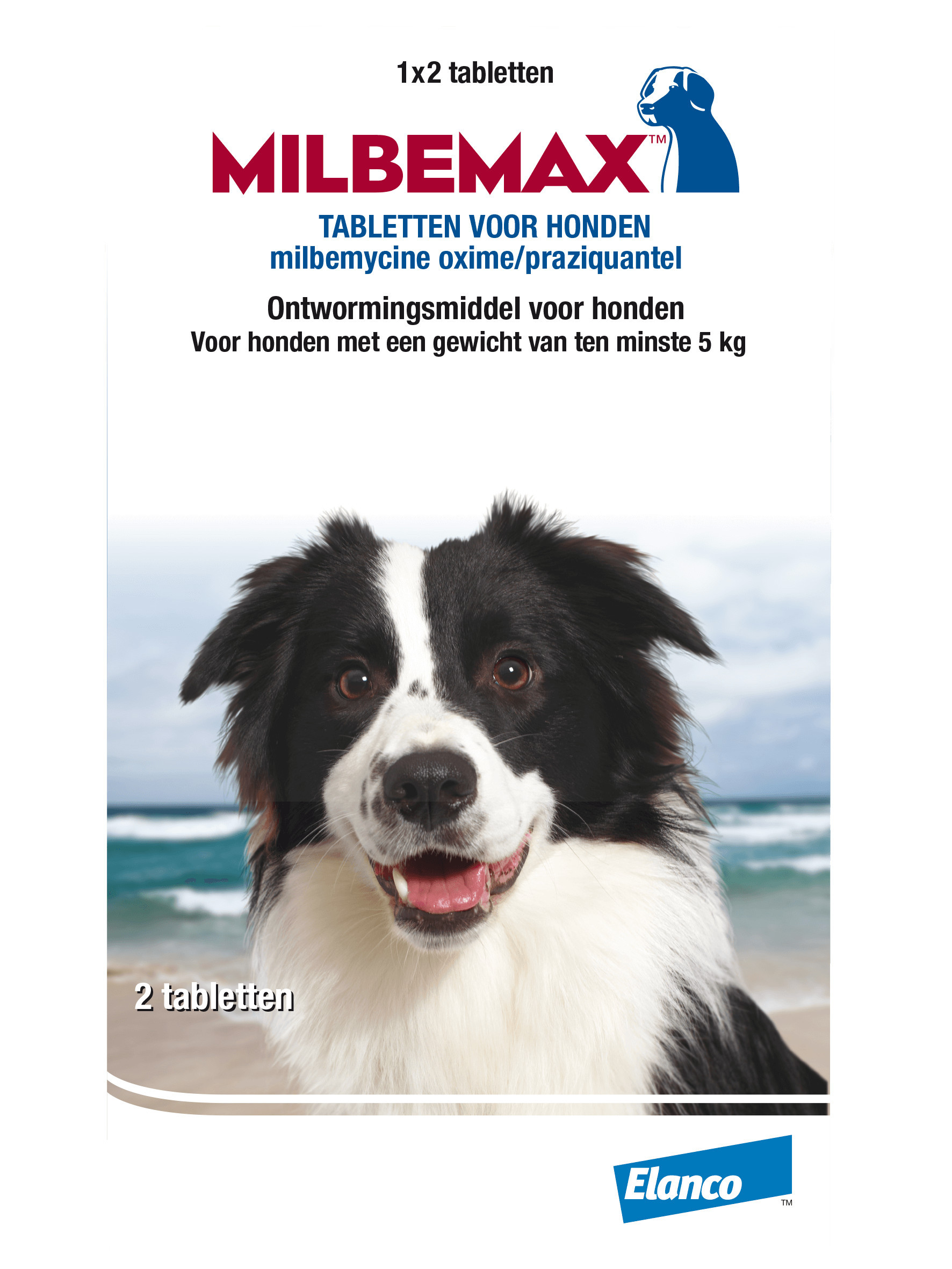 Milbemax ontwormingstabletten hond vanaf 5 kg 2 tabletten