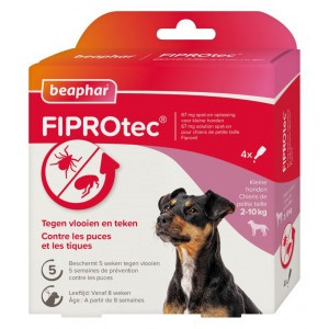 Beaphar Fiprotec Spot-On voor honden van 2 tot 10 kg 12 pipetten