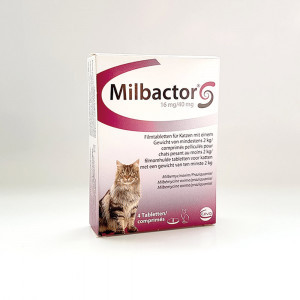 Milbactor ontwormingsmiddel kat (vanaf 2 kg) 12 tabletten