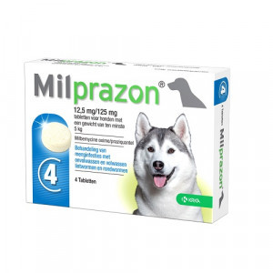 Milprazon Ontwormingsmiddel hond (5-75 kg) 2 x 4 tabletten