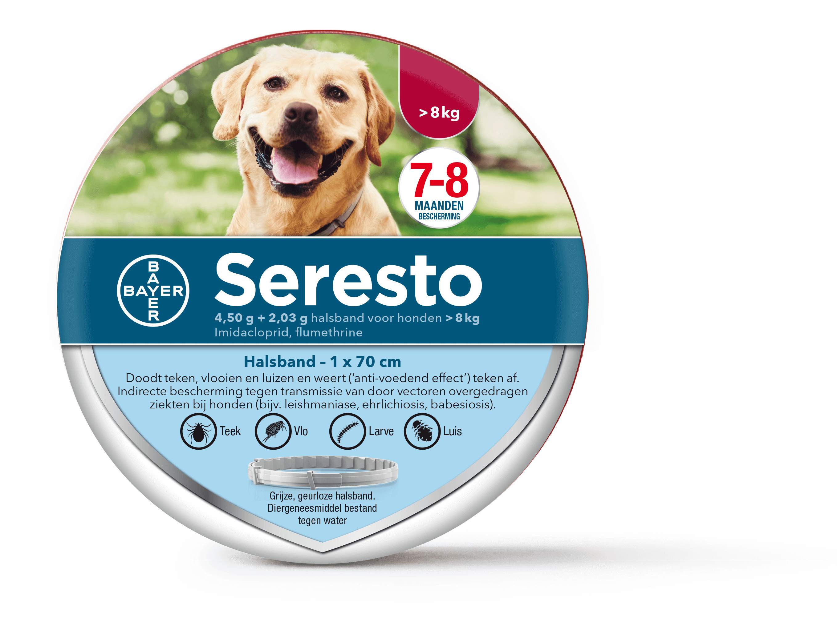 Seresto halsband voor grote honden 1 verpakking