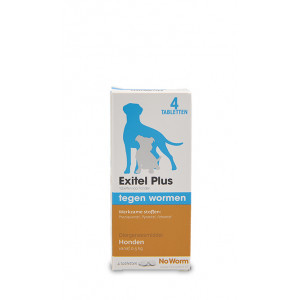 No Worm Exitel Plus voor honden vanaf 0,5 kg 12 tabletten