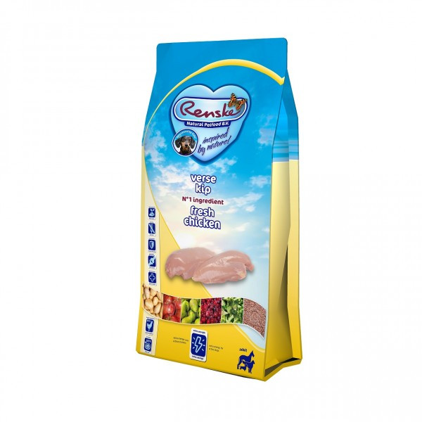 Renske Super Premium Adult vers bereide kip graanvrij hondenvoer 2 x 12 kg