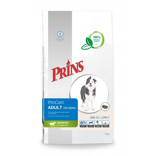 Prins ProCare Grainfree Adult Pro Energy hondenvoer 12 kg