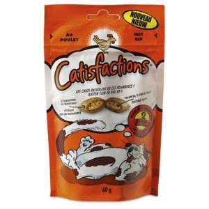 Catisfactions met kip kattensnoep 12 x 60 g