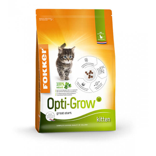 Fokker Opti-Grow kattenvoer voor kittens 2,5 kg