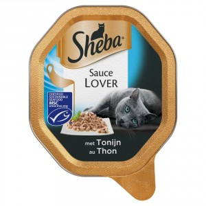 Sheba Sauce Lover met tonijn natvoer kat (kuipjes 85 g) Per 22 (22 x 85 g)