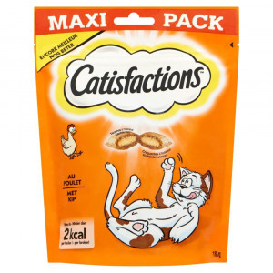 Catisfactions met kip kattensnack maxi pack 180 g