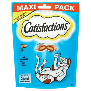 Catisfactions met zalm kattensnack maxi pack 180 g