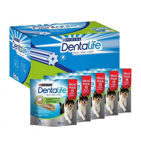 DentaLife Daily Oral Care Medium hondensnack 1 x 15 sticks