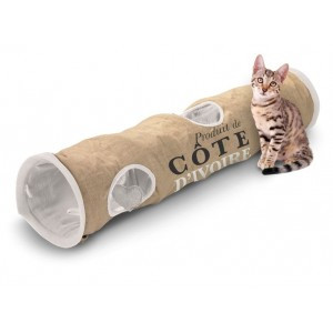 D&D Homecollection cat tunnel Cote d&apos;Ivoire jute voor katten Per stuk