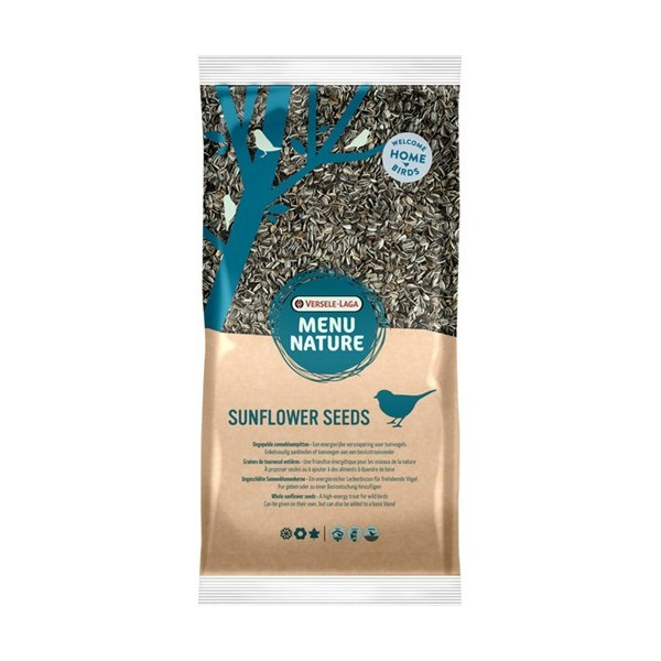 Versele-Laga Menu Nature Sunflower Seeds zonnebloempitten snack voor tuinvogels 3 x 7,5 kg