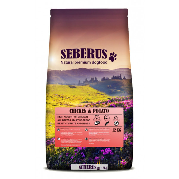 Seberus Chicken & Potato - natuurlijk graanvrij hondenvoer 12 kg