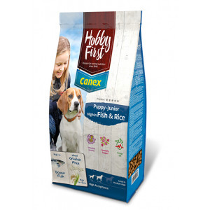 HobbyFirst Canex Puppy Junior met vis en rijst hondenvoer 2 x 3 kg