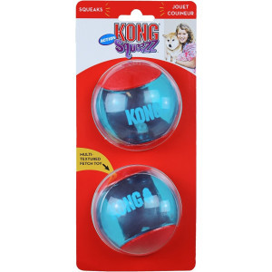 Kong Squeezz Action hondenspeeltje groot - 2 stuks Per set