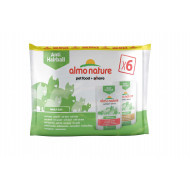 Almo Nature Anti Hairball multipack met rund en kip natvoer kat (70 g) 4 x (6 x 70 g)