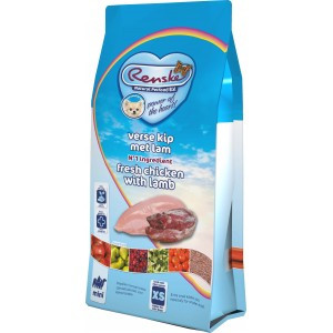 Renske Mini Super Premium vers kip met lam hondenvoer 2 x 2 kg