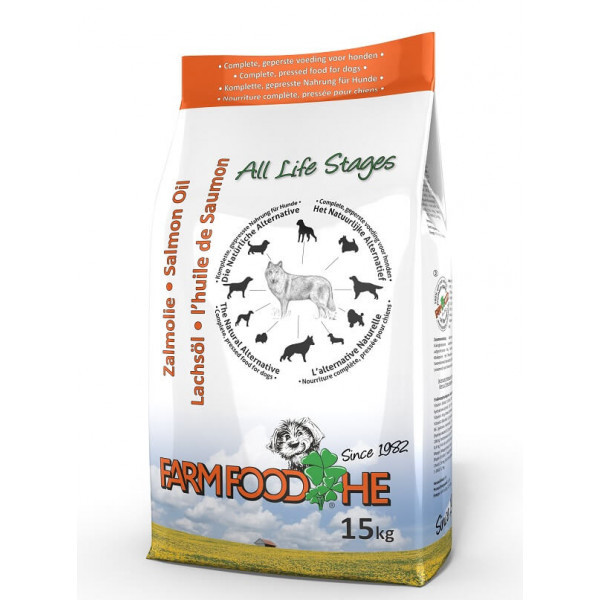 Farm Food HE met Schotse Zalmolie hondenvoer 2 x 4 kg