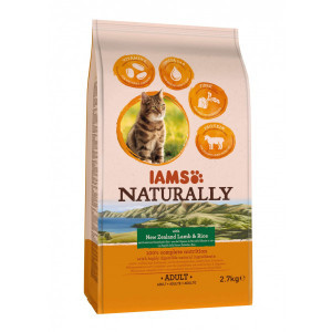 Iams Naturally Adult met lam & rijst kattenvoer 2,7 kg