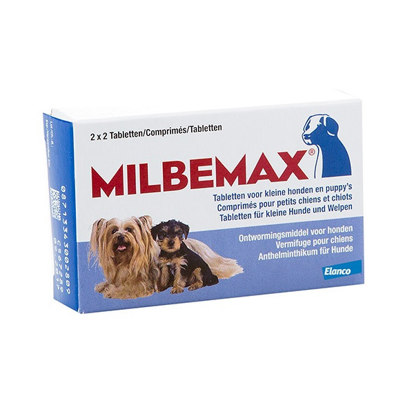 Milbemax ontwormingstabletten kleine honden en puppies 40 tabletten