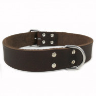 Leren Halsband Bruin 50 cm x 20 mm