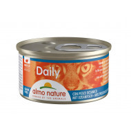 Almo Nature Daily Mousse met oceaanvis natvoer kat (85 g) 24 x 85 g