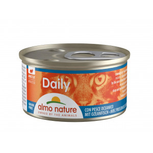 Almo Nature Daily Mousse met oceaanvis natvoer kat (85 g) 24 x 85 g