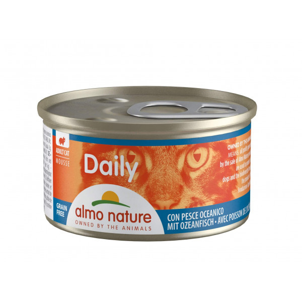 Almo Nature Daily Mousse met oceaanvis natvoer kat (85 g) 48 x 85 g