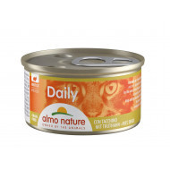 Almo Nature Daily Mousse met kalkoen natvoer kat (85 g) 48 x 85 g