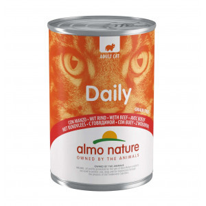 Almo Nature Daily met rund natvoer kat (400 g) 24 x 400 g