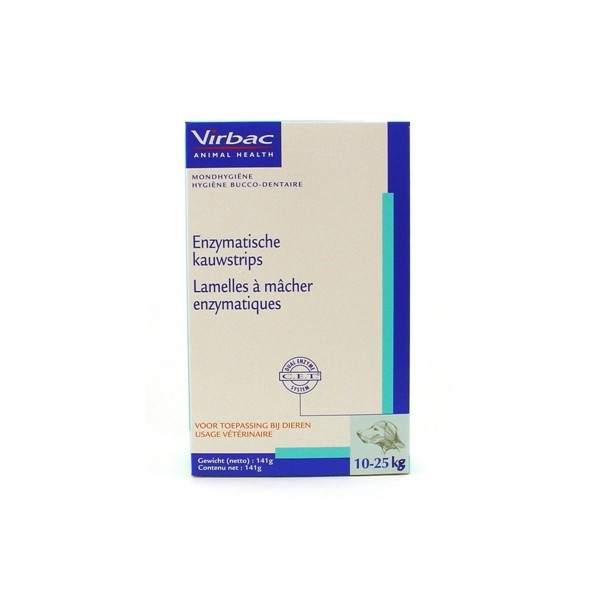 Virbac C.E.T. Kauwstrips hond 10-25 kg 2 x 141 g