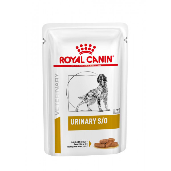 Royal Canin Veterinary Urinary S/O in gravy natvoer hond 1 doos (12 x 100 g)