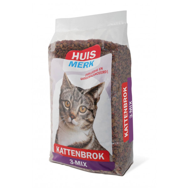 Huismerk Kattenbrok 3-Mix 2 x 10 kg