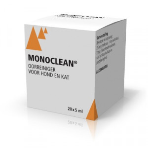 Monoclean Oorreiniger voor hond en kat - 20 x 5ml 3 x (20 x 5 ml)