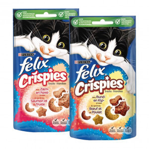 Felix Crispies combipack kattensnacks Per 2