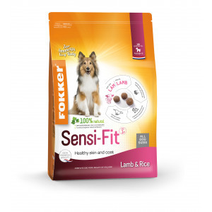 Fokker Sensi-Fit lam en rijst hondenvoer 13 kg