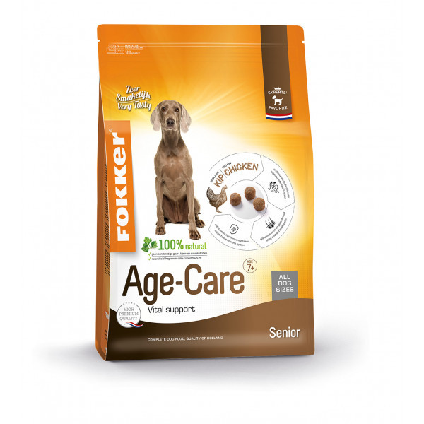 Fokker Age-Care Senior hondenvoer 2 x 13 kg