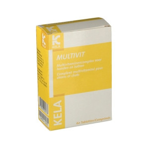 Kela Multivit Vitaminetabletten hond en kat 3 x 60 tabletten