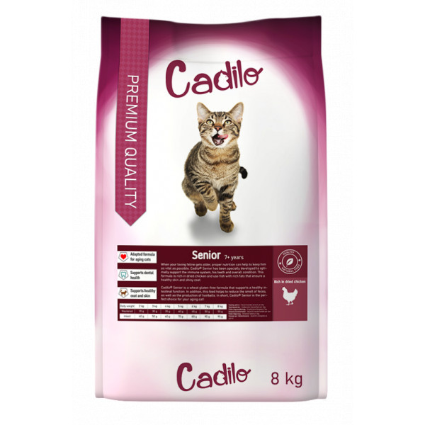 Cadilo Senior - premium kattenvoer 8 kg + 2 kg gratis