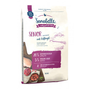 Sanabelle Senior kattenvoer met gevogelte 2 x 10 kg