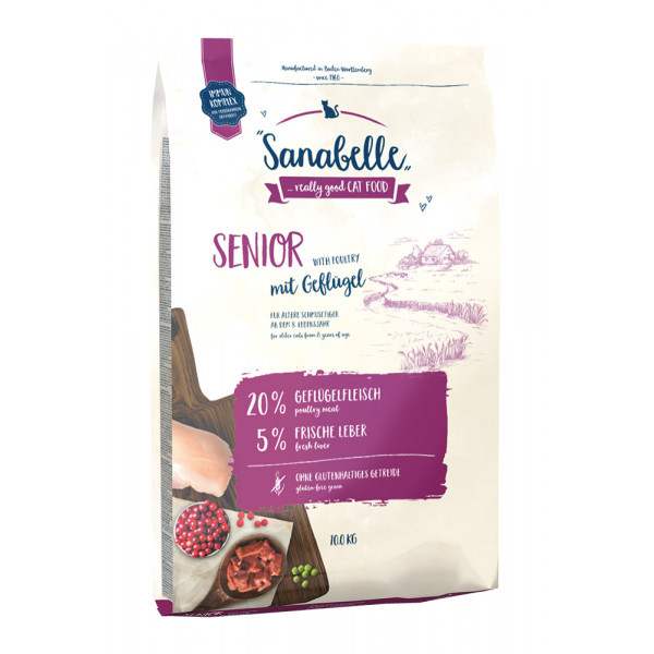 Sanabelle Senior kattenvoer met gevogelte 10 kg