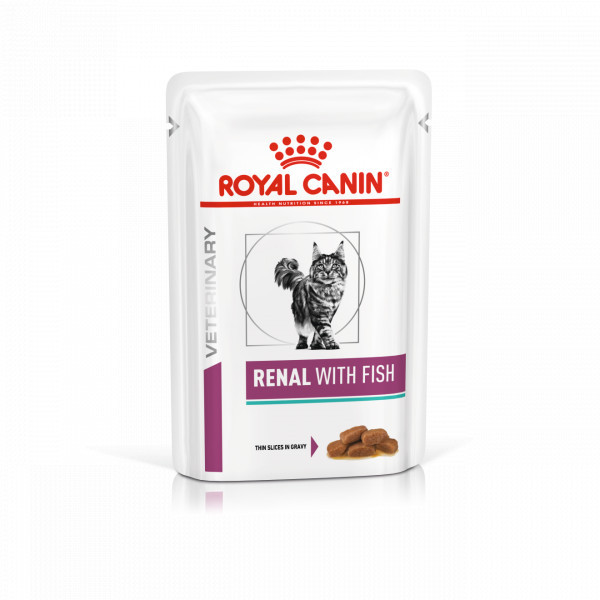 Royal Canin Veterinary Renal met vis natvoer kat 1 doos (12 x 85 g)