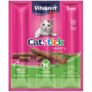 Vitakraft Catstick Healthy met kip & kattengras kattensnack 10 x 3 sticks