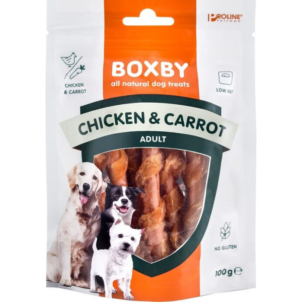 Boxby sticks kip met wortel hondensnack 100 g