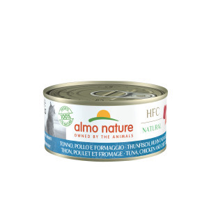 Almo Nature HFC Natural met tonijn, kip en kaas natvoer kat (150 g) 12 x 150 g