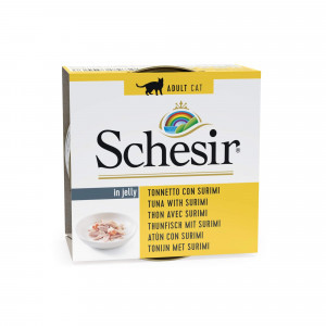 Schesir tonijn met surimi natvoer kat 4 trays (56 x 85 g)