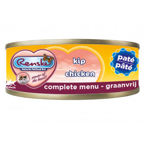 Renske paté kip nat kattenvoer (70 gram) 1 tray (24 x 70 g)